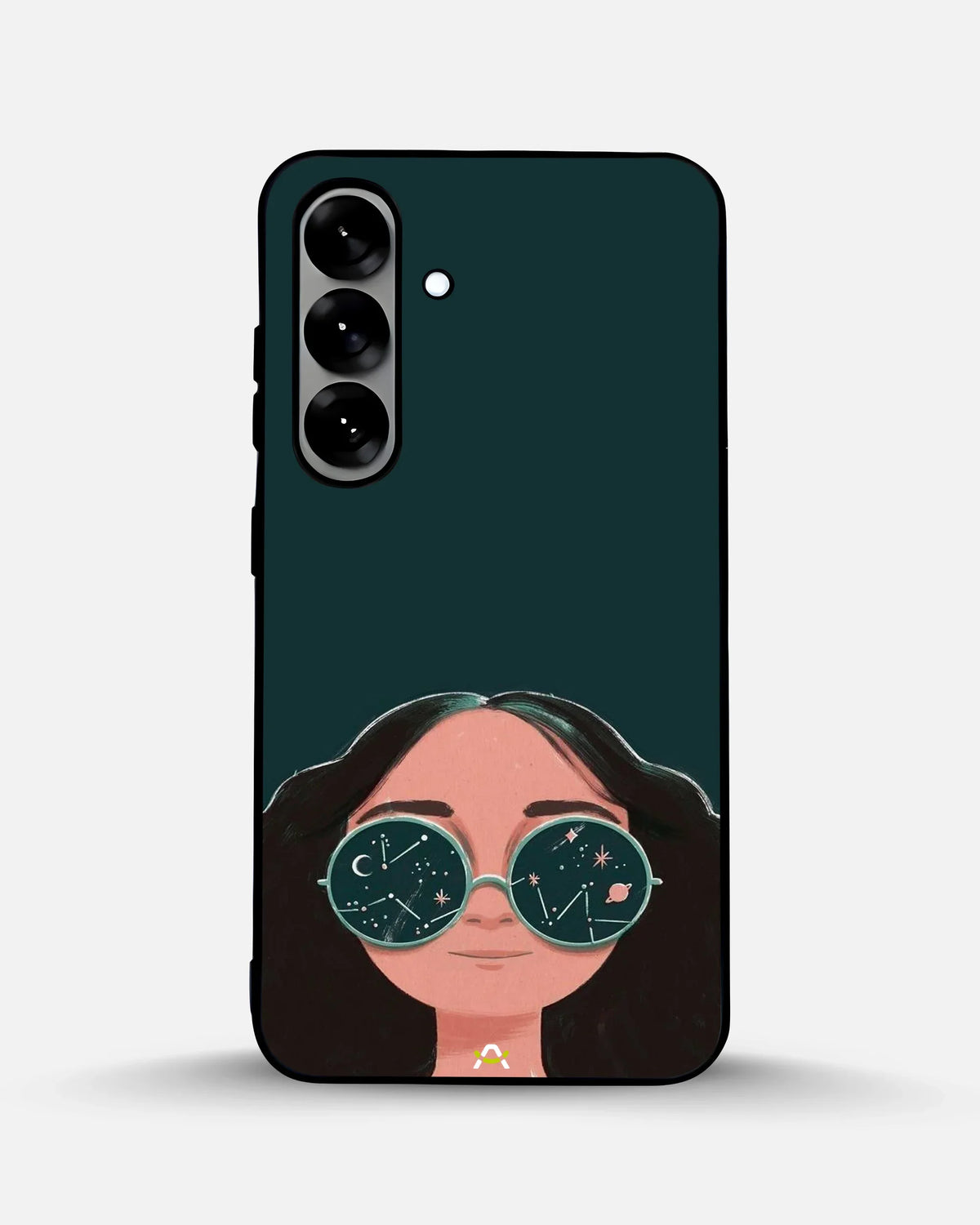 Cosmic Sunglasses Girl Phone Case - Dreamy Teal Art Print for iPhone, Samsung, Pixel, OnePlus & Vivo