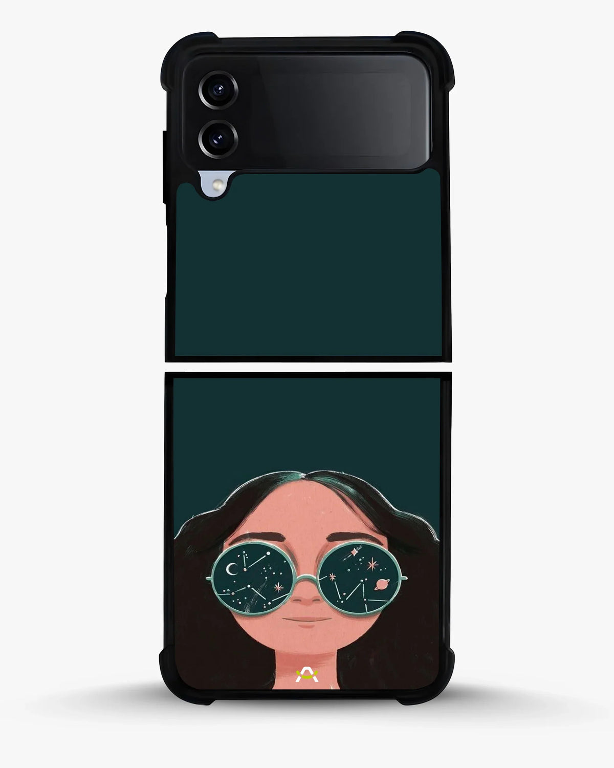Cosmic Sunglasses Girl Phone Case - Dreamy Teal Art Print for iPhone, Samsung, Pixel, OnePlus & Vivo