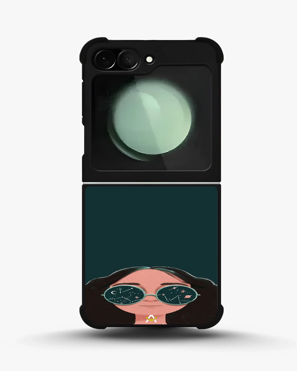 Cosmic Sunglasses Girl Phone Case - Dreamy Teal Art Print for iPhone, Samsung, Pixel, OnePlus & Vivo