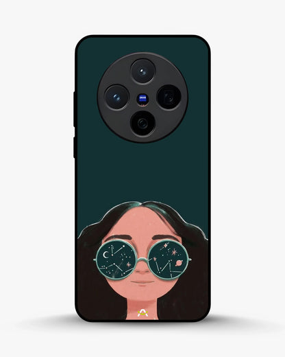 Cosmic Sunglasses Girl Phone Case - Dreamy Teal Art Print for iPhone, Samsung, Pixel, OnePlus & Vivo