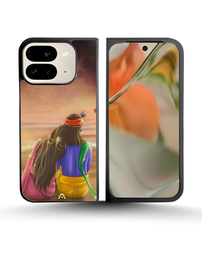 Couple Sunset Phone Case - Calm Pink Art Print for iPhone, Samsung, Pixel, OnePlus & Vivo