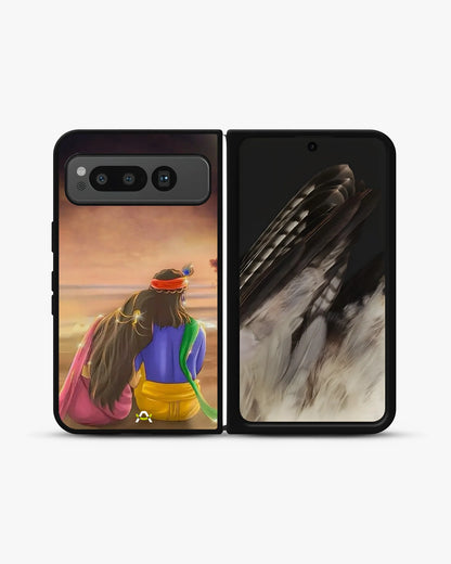 Couple Sunset Phone Case - Calm Pink Art Print for iPhone, Samsung, Pixel, OnePlus & Vivo