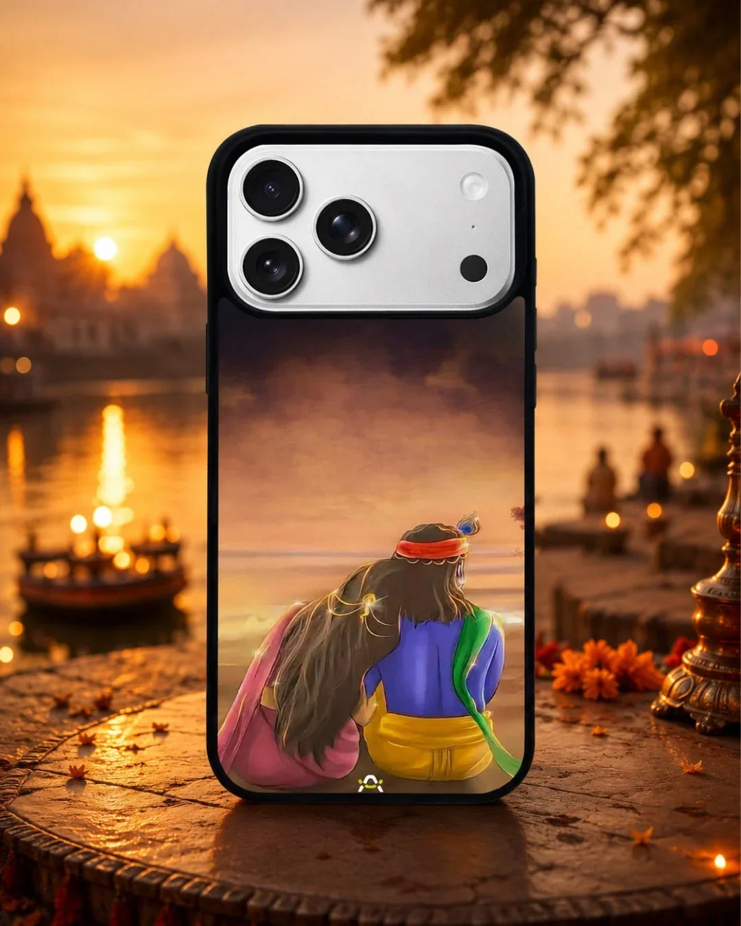 Couple Sunset Phone Case - Calm Pink Art Print for iPhone, Samsung, Pixel, OnePlus & Vivo