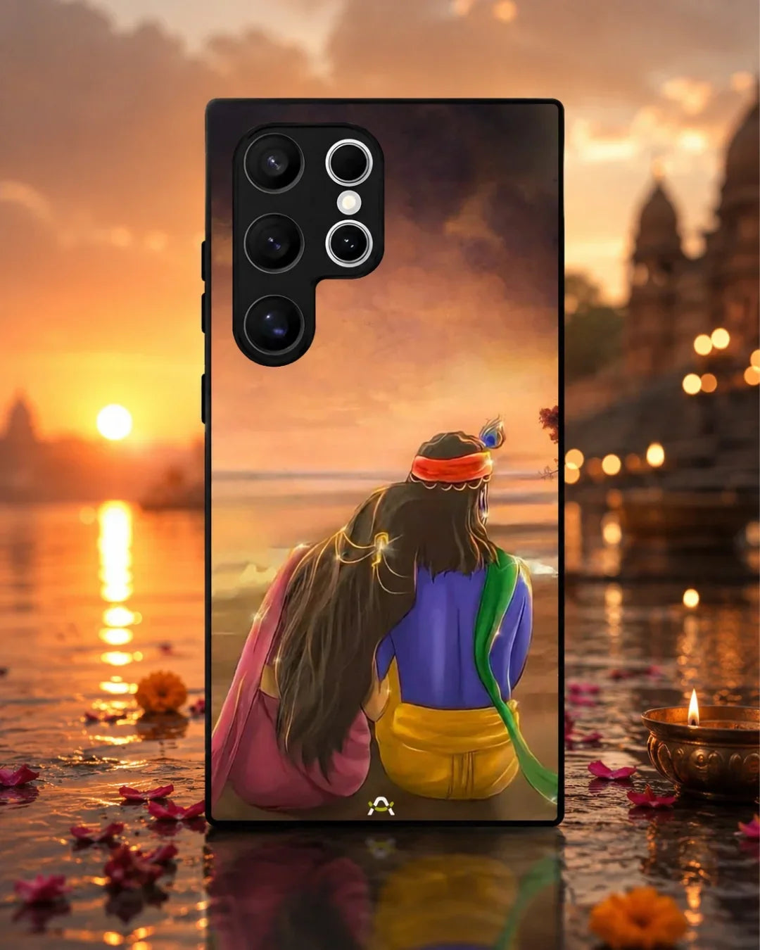 Couple Sunset Phone Case - Calm Pink Art Print for iPhone, Samsung, Pixel, OnePlus & Vivo