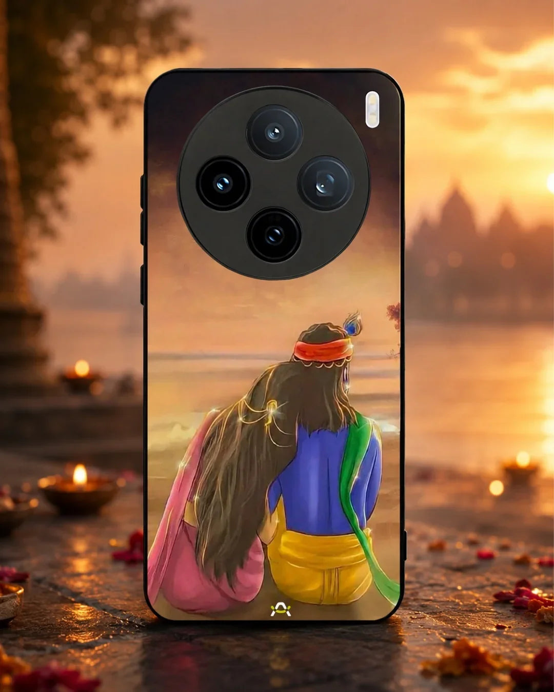 Couple Sunset Phone Case - Calm Pink Art Print for iPhone, Samsung, Pixel, OnePlus & Vivo