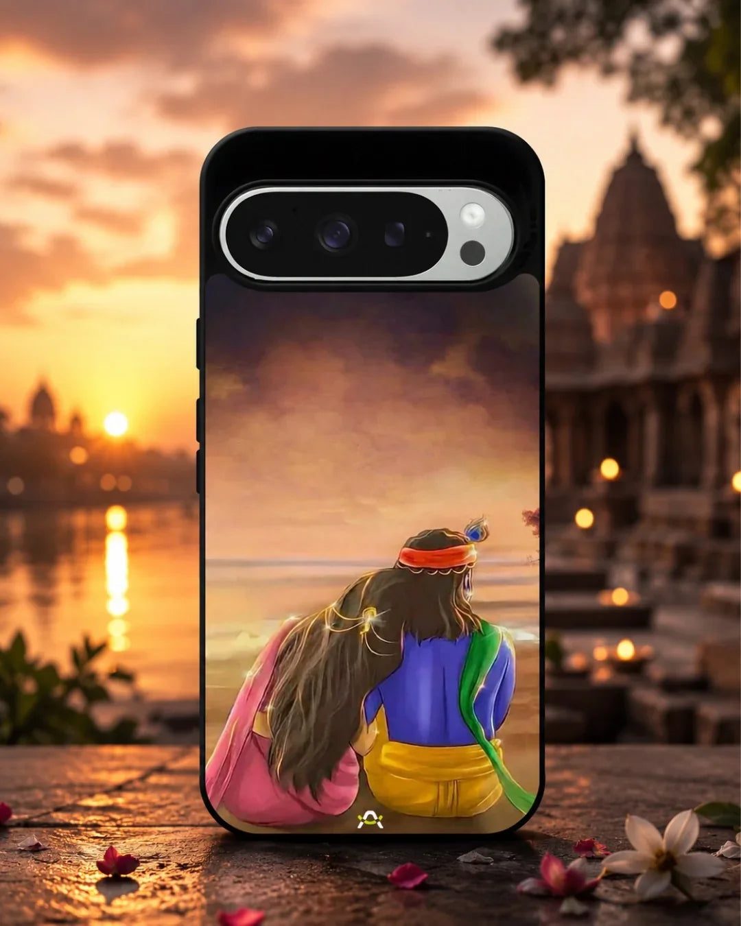Couple Sunset Phone Case - Calm Pink Art Print for iPhone, Samsung, Pixel, OnePlus & Vivo