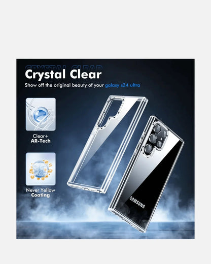 Shockproof Case – Samsung Galaxy S25 Ultra – Clear – Slim Fit, Anti-Yellowing, Military-Grade Protection