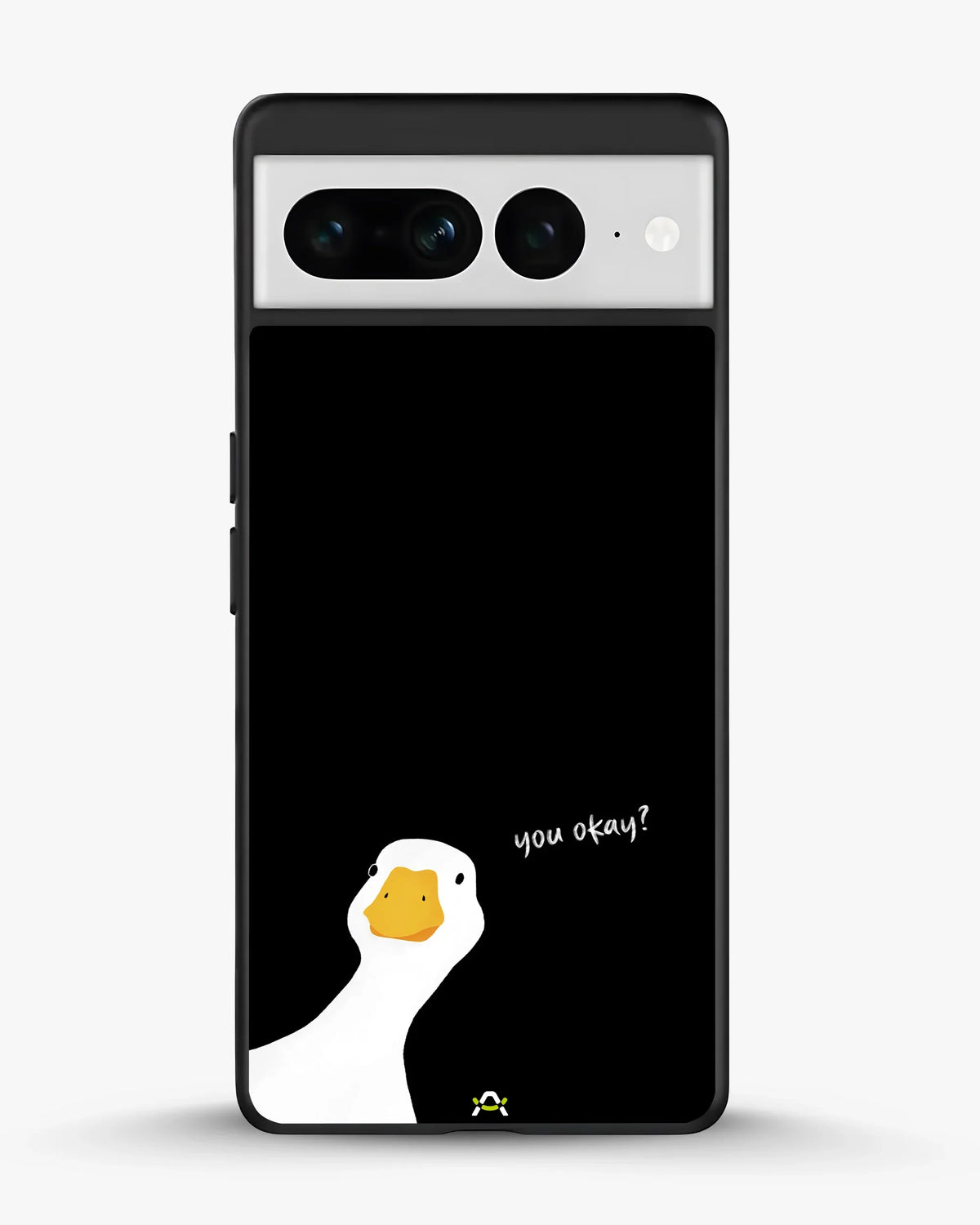 Curious Goose Phone Case - Quirky White & Black Print for iPhone, Samsung, Pixel, OnePlus & Vivo