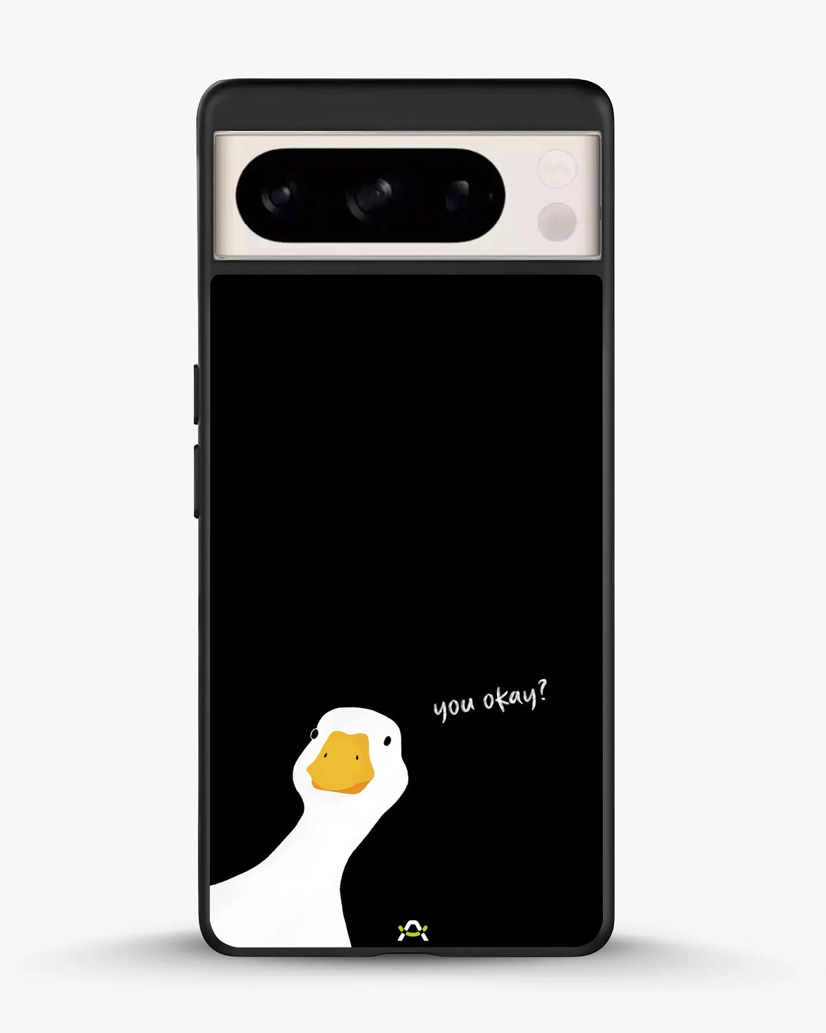 Curious Goose Phone Case - Quirky White & Black Print for iPhone, Samsung, Pixel, OnePlus & Vivo