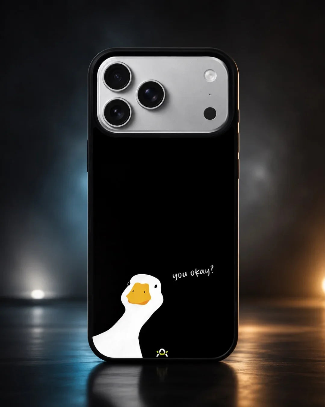 Curious Goose Phone Case - Quirky White & Black Print for iPhone, Samsung, Pixel, OnePlus & Vivo