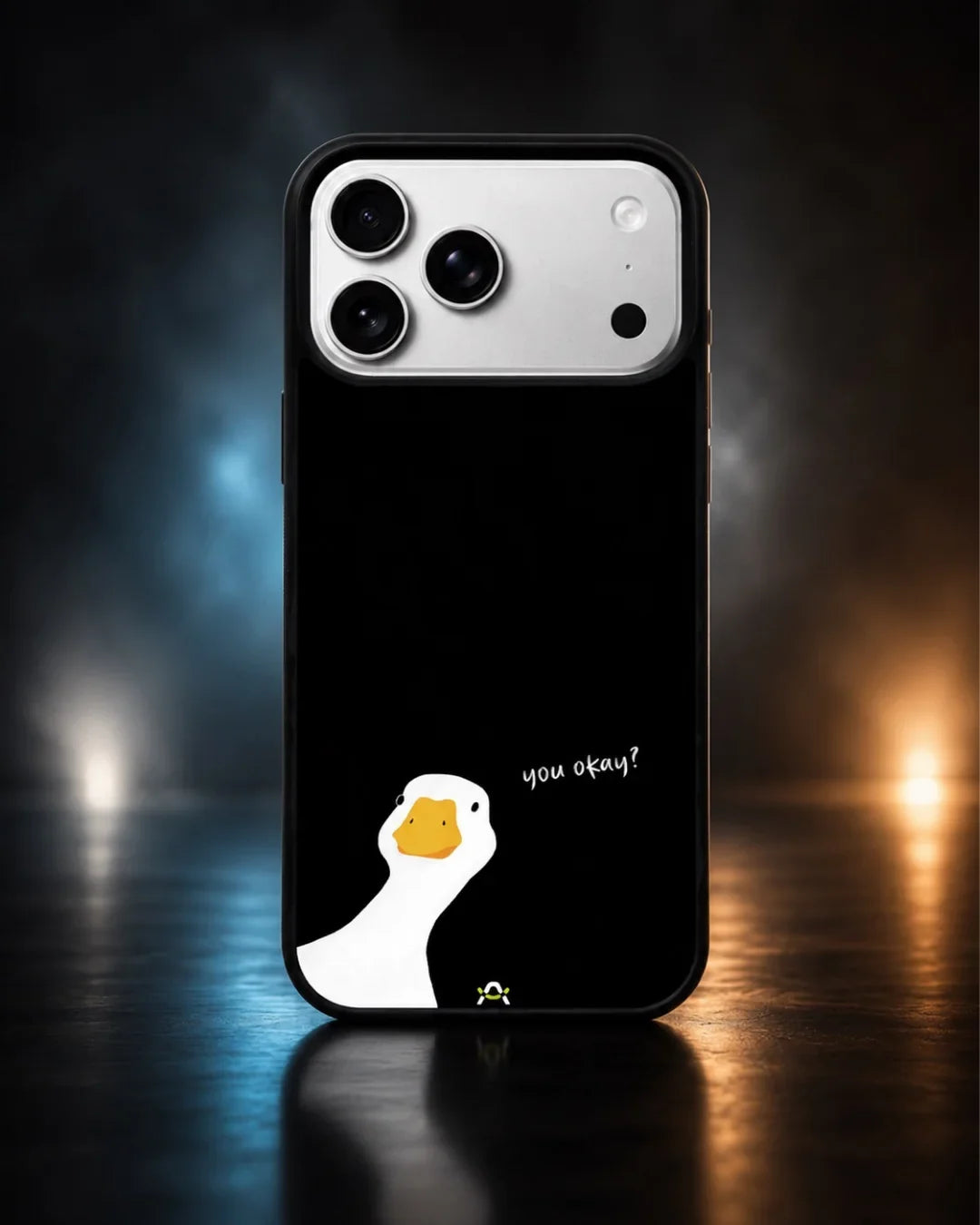 Curious Goose Phone Case - Quirky White & Black Print for iPhone, Samsung, Pixel, OnePlus & Vivo