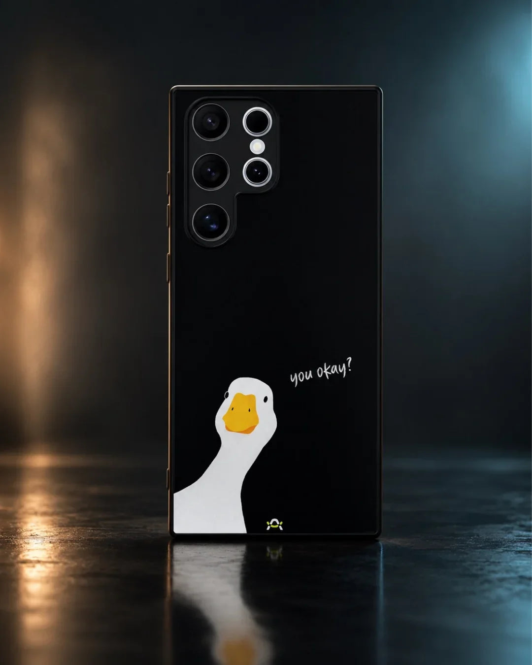 Curious Goose Phone Case - Quirky White & Black Print for iPhone, Samsung, Pixel, OnePlus & Vivo