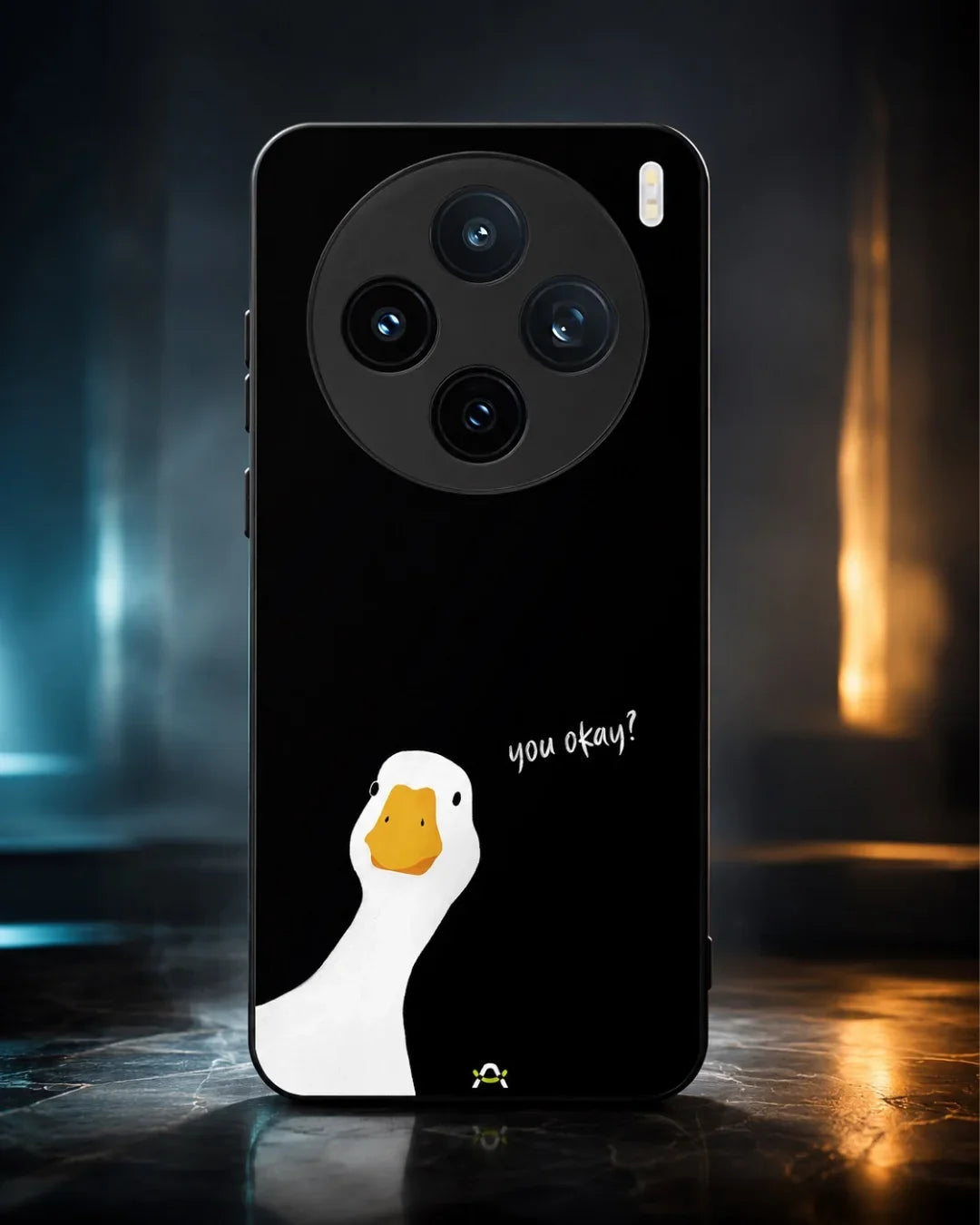 Curious Goose Phone Case - Quirky White & Black Print for iPhone, Samsung, Pixel, OnePlus & Vivo