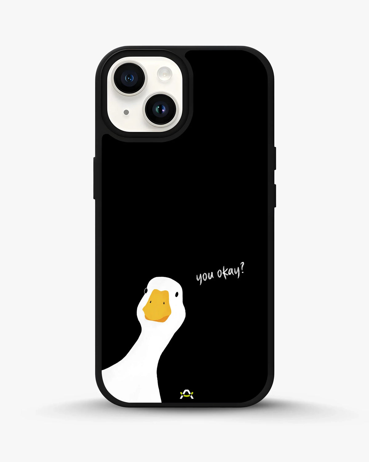 Curious Goose Phone Case - Quirky White & Black Print for iPhone, Samsung, Pixel, OnePlus & Vivo