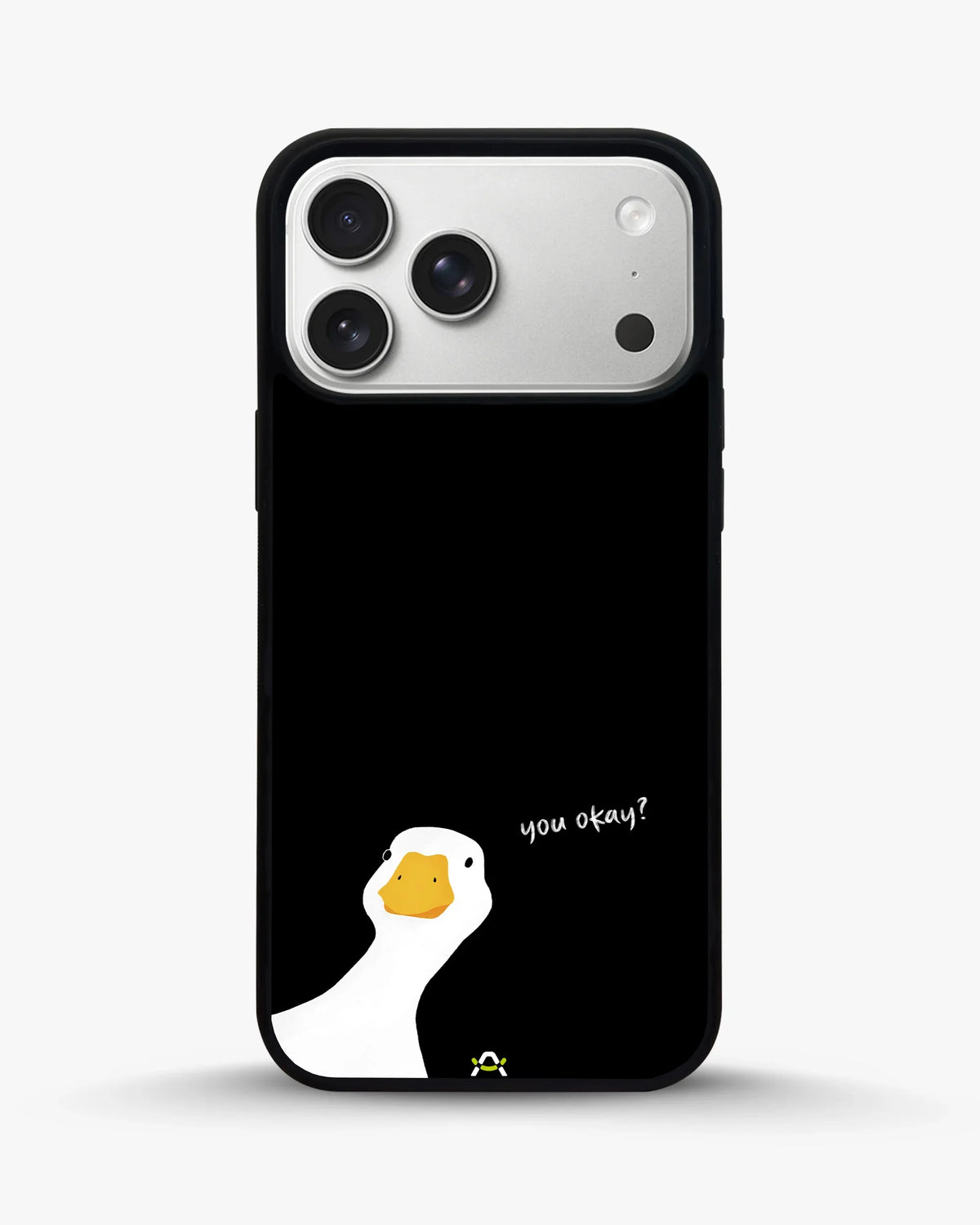 Curious Goose Phone Case - Quirky White & Black Print for iPhone, Samsung, Pixel, OnePlus & Vivo