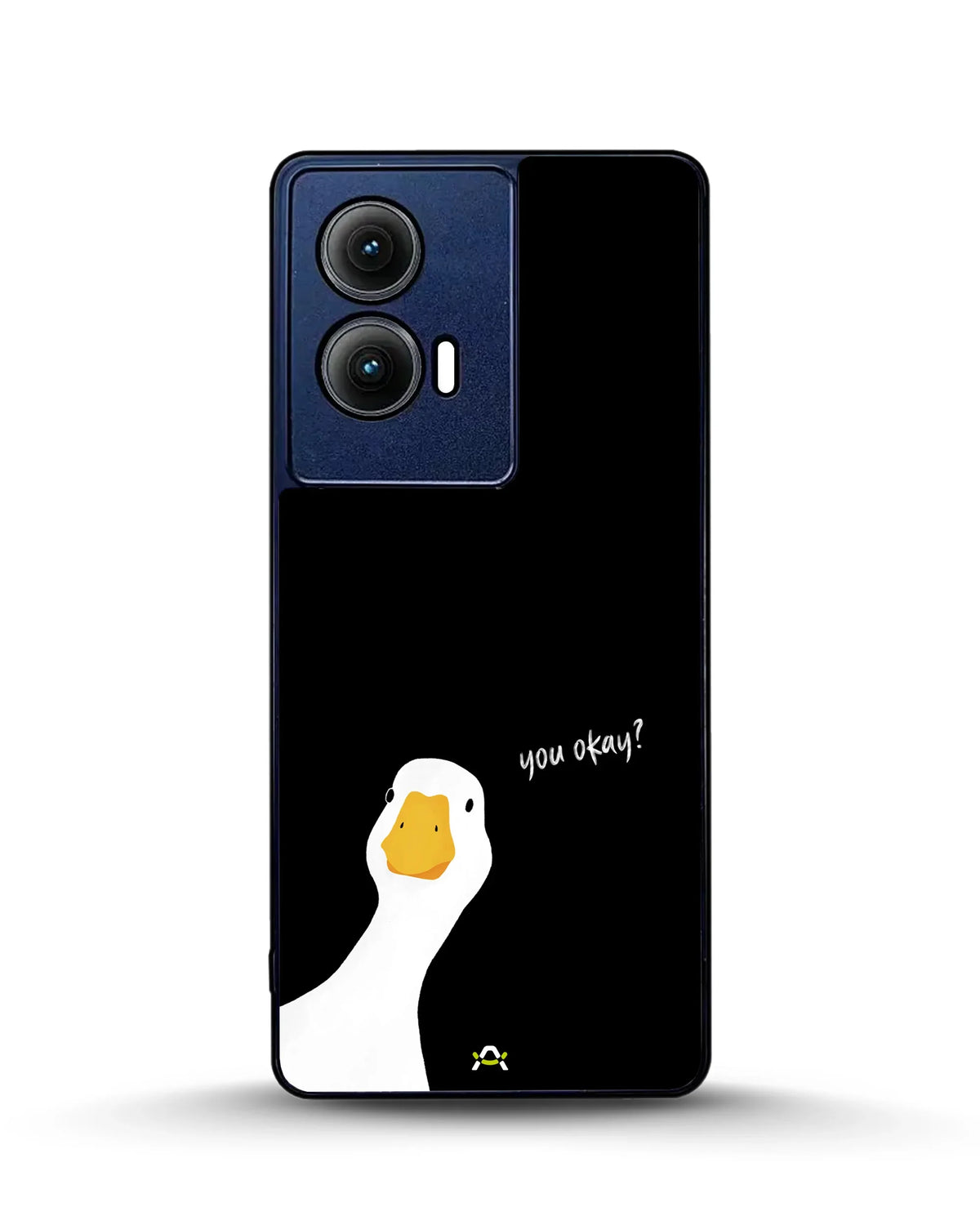 Curious Goose Phone Case - Quirky White & Black Print for iPhone, Samsung, Pixel, OnePlus & Vivo
