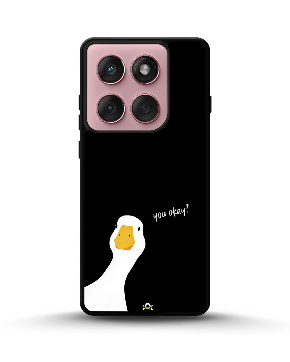 Curious Goose Phone Case - Quirky White & Black Print for iPhone, Samsung, Pixel, OnePlus & Vivo
