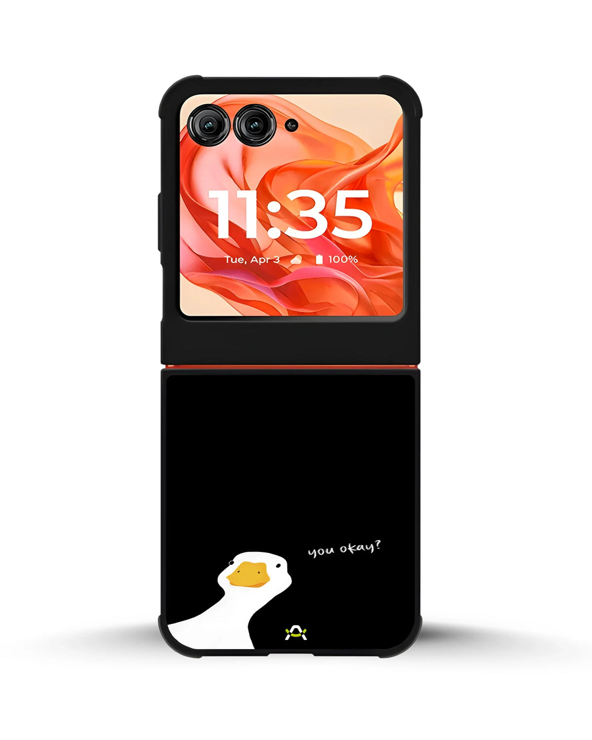 Curious Goose Phone Case - Quirky White & Black Print for iPhone, Samsung, Pixel, OnePlus & Vivo