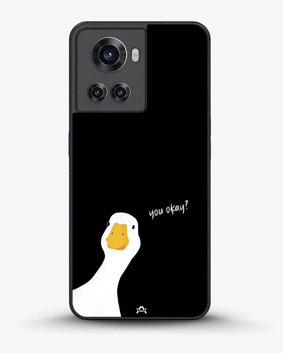 Curious Goose Phone Case - Quirky White & Black Print for iPhone, Samsung, Pixel, OnePlus & Vivo