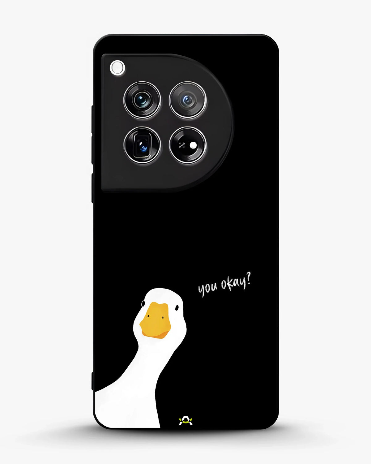 Curious Goose Phone Case - Quirky White & Black Print for iPhone, Samsung, Pixel, OnePlus & Vivo