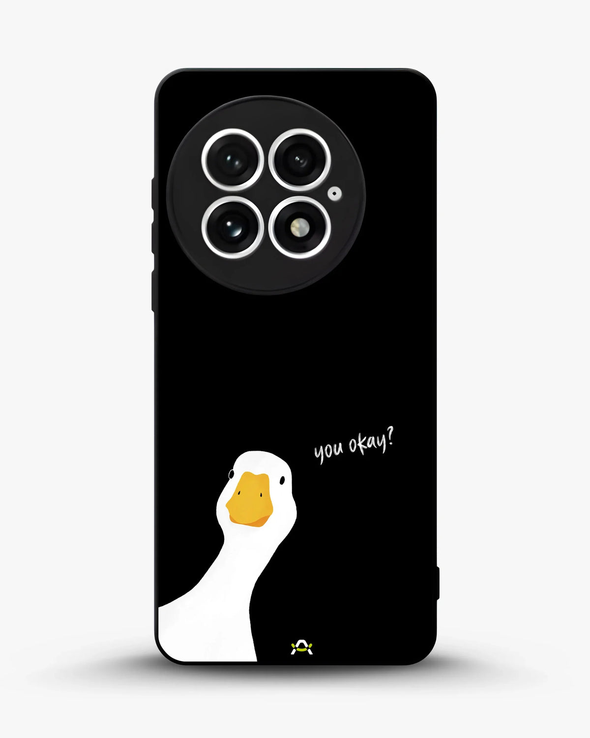 Curious Goose Phone Case - Quirky White & Black Print for iPhone, Samsung, Pixel, OnePlus & Vivo