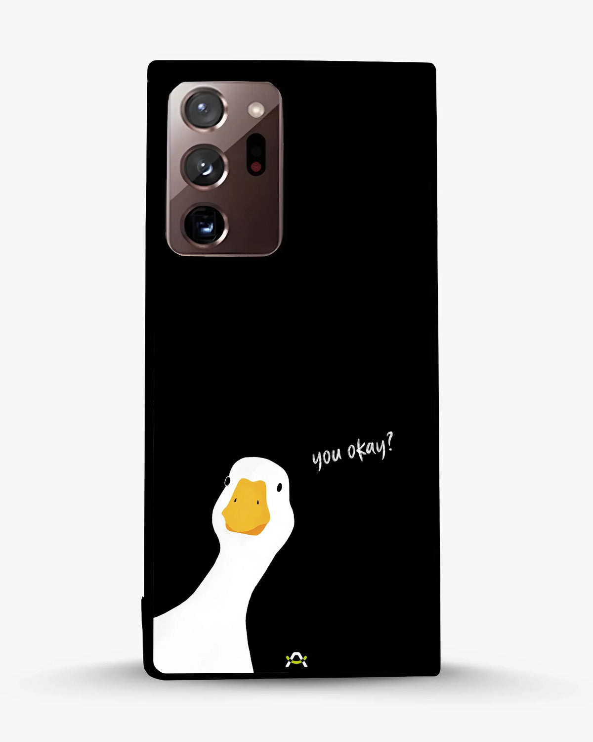 Curious Goose Phone Case - Quirky White & Black Print for iPhone, Samsung, Pixel, OnePlus & Vivo