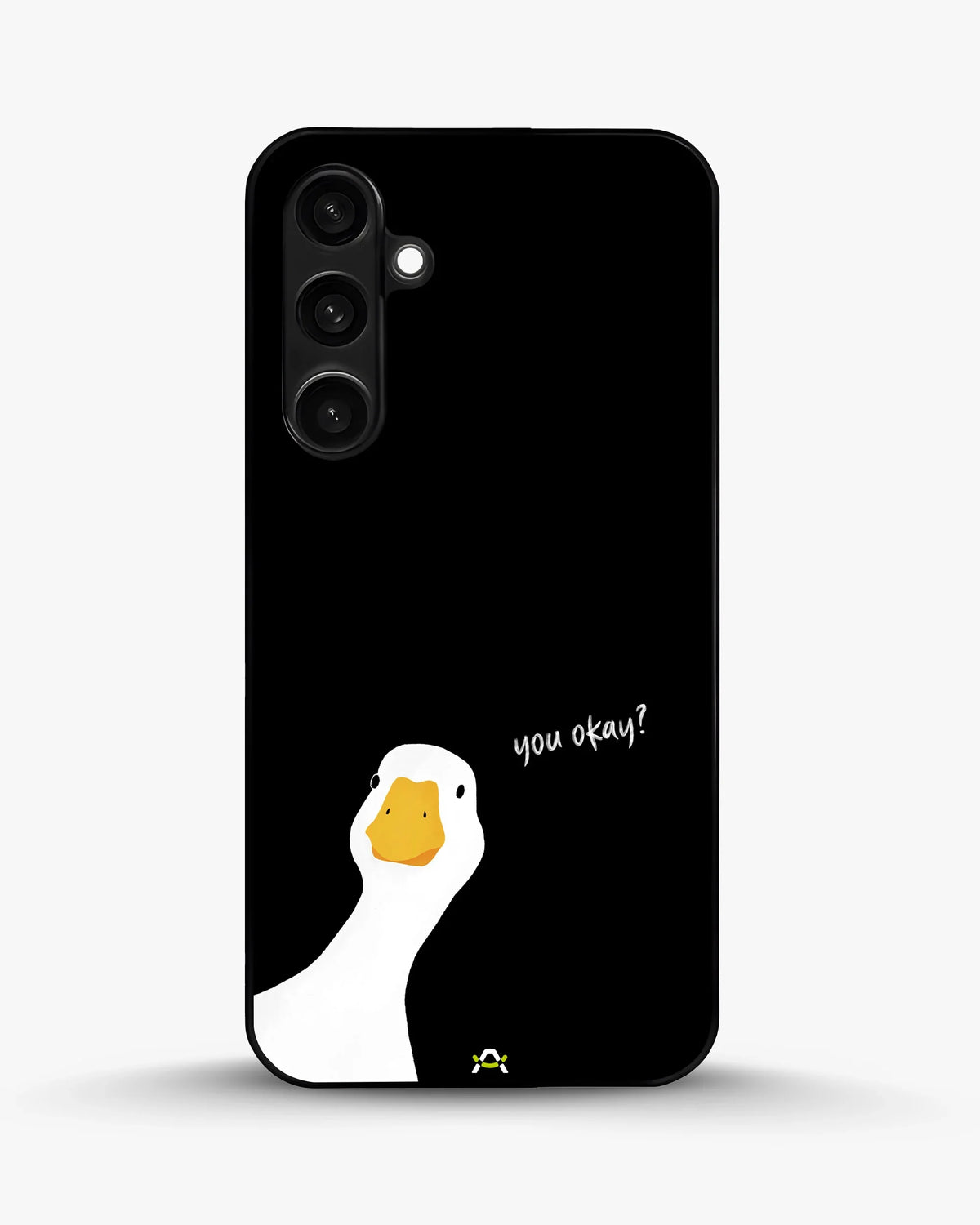 Curious Goose Phone Case - Quirky White & Black Print for iPhone, Samsung, Pixel, OnePlus & Vivo