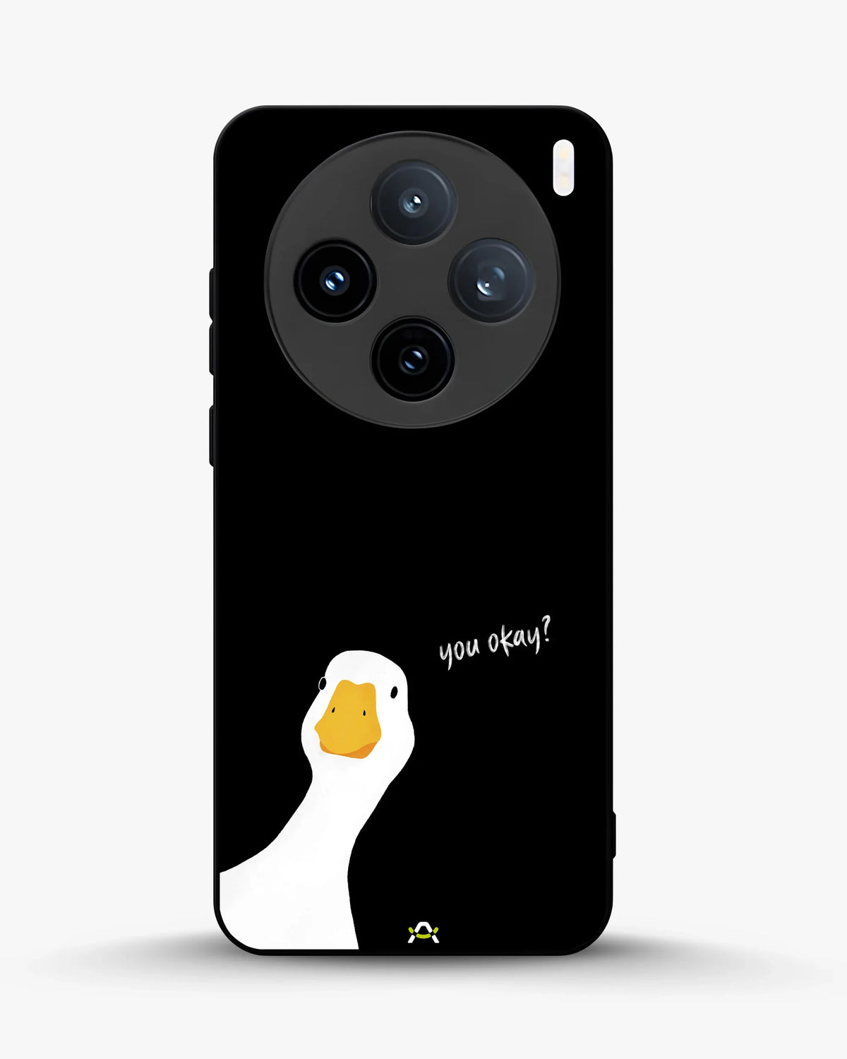 Curious Goose Phone Case - Quirky White & Black Print for iPhone, Samsung, Pixel, OnePlus & Vivo