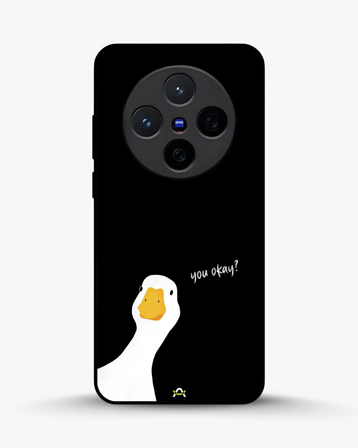 Curious Goose Phone Case - Quirky White & Black Print for iPhone, Samsung, Pixel, OnePlus & Vivo