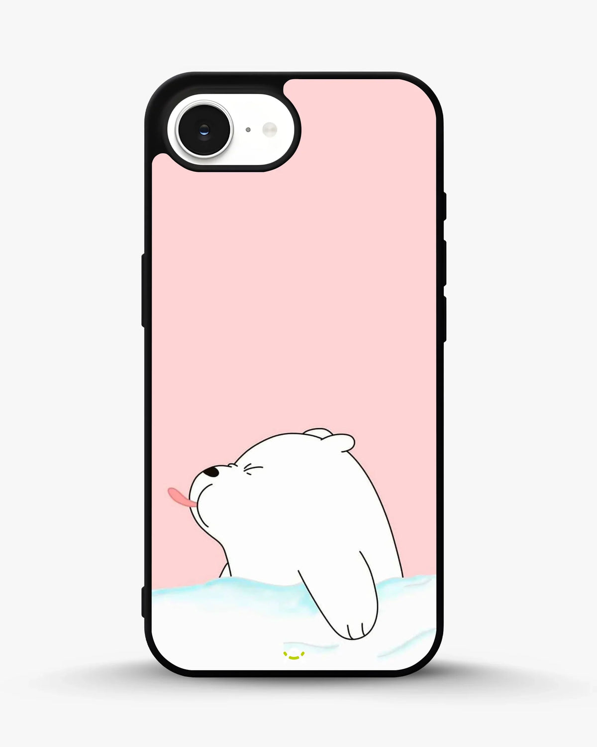 Cute Bear Tongue Out Phone Case - Glossy Aluminum Cover for iPhone, Samsung, Pixel, OnePlus & Vivo