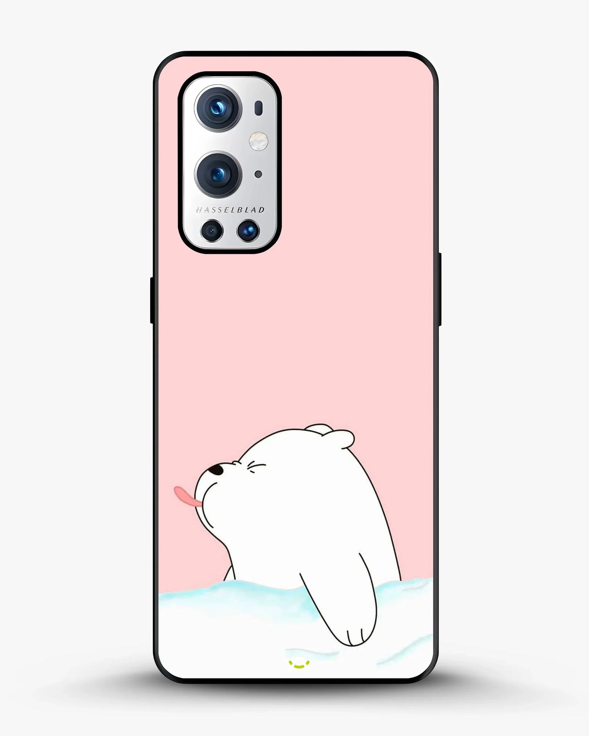 Cute Bear Tongue Out Phone Case - Glossy Aluminum Cover for iPhone, Samsung, Pixel, OnePlus & Vivo
