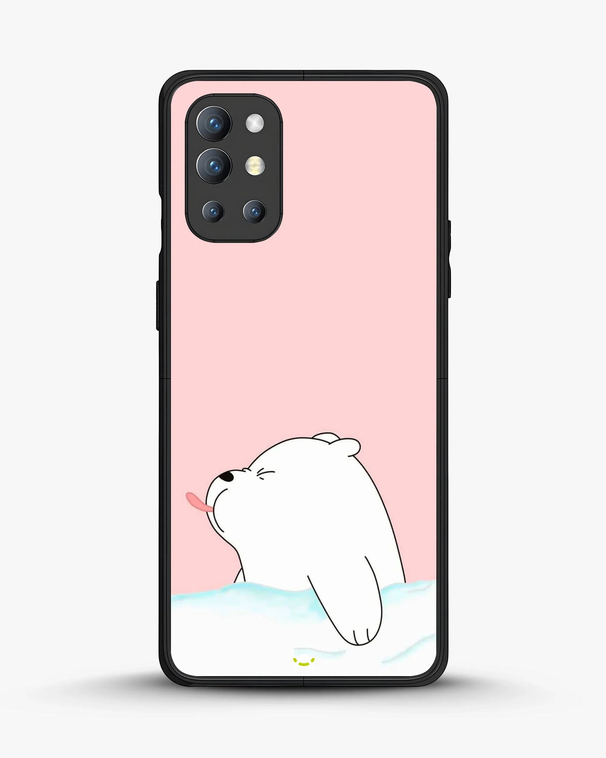 Cute Bear Tongue Out Phone Case - Glossy Aluminum Cover for iPhone, Samsung, Pixel, OnePlus & Vivo