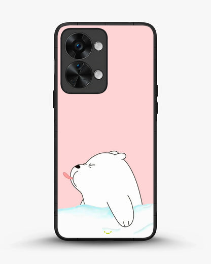 Cute Bear Tongue Out Phone Case - Glossy Aluminum Cover for iPhone, Samsung, Pixel, OnePlus & Vivo
