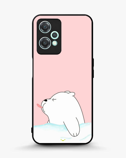 Cute Bear Tongue Out Phone Case - Glossy Aluminum Cover for iPhone, Samsung, Pixel, OnePlus & Vivo