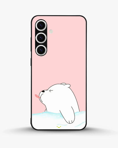 Cute Bear Tongue Out Phone Case - Glossy Aluminum Cover for iPhone, Samsung, Pixel, OnePlus & Vivo