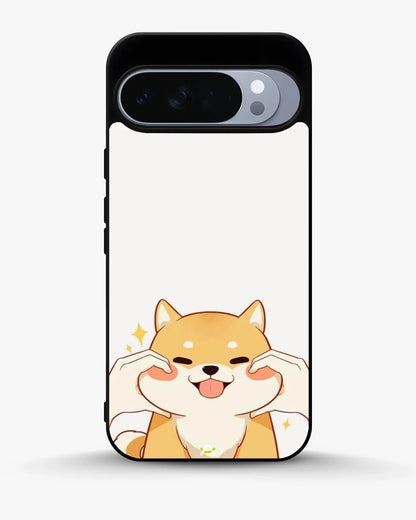 Cute Shiba Inu Phone Case - Cartoon Golden Dog Print for iPhone, Samsung, Pixel, OnePlus & Vivo