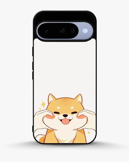 Cute Shiba Inu Phone Case - Cartoon Golden Dog Print for iPhone, Samsung, Pixel, OnePlus & Vivo
