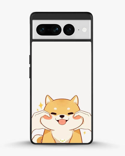 Cute Shiba Inu Phone Case - Cartoon Golden Dog Print for iPhone, Samsung, Pixel, OnePlus & Vivo