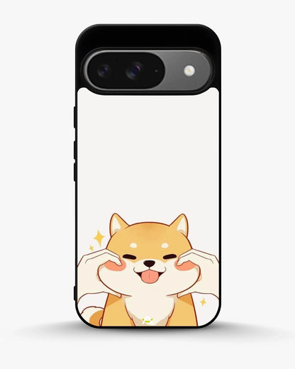 Cute Shiba Inu Phone Case - Cartoon Golden Dog Print for iPhone, Samsung, Pixel, OnePlus & Vivo