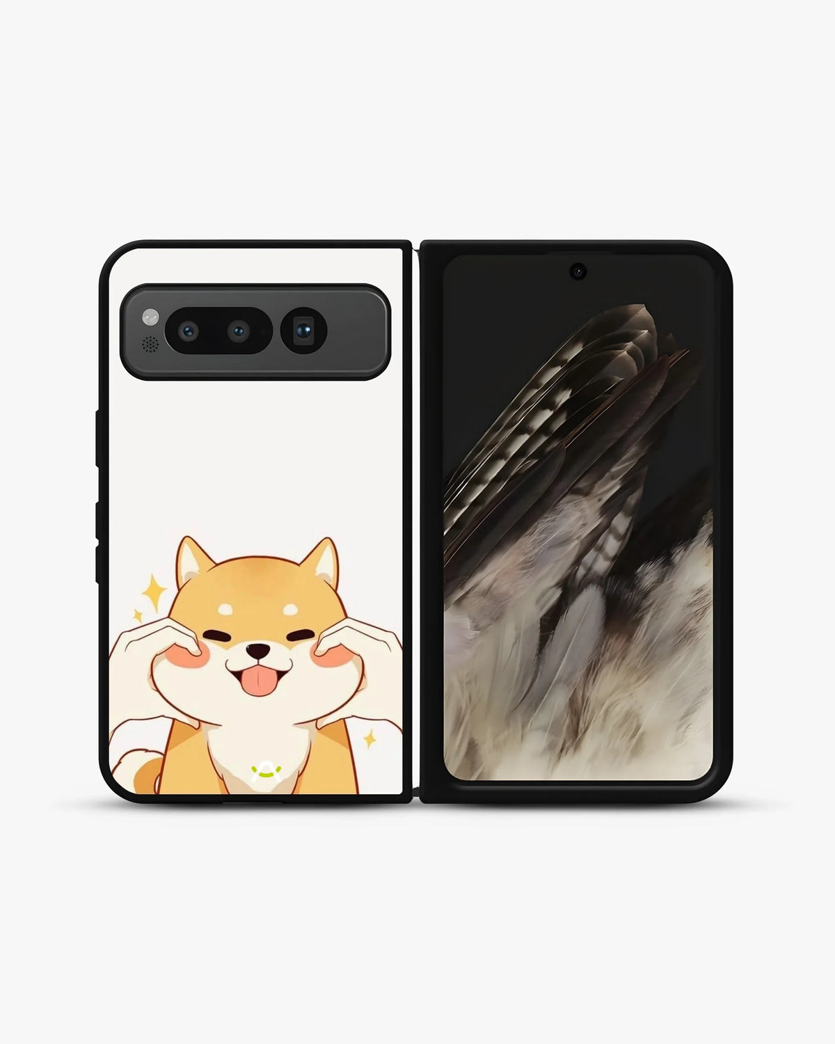 Cute Shiba Inu Phone Case - Cartoon Golden Dog Print for iPhone, Samsung, Pixel, OnePlus & Vivo