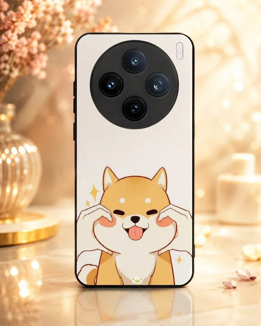 Cute Shiba Inu Phone Case - Cartoon Golden Dog Print for iPhone, Samsung, Pixel, OnePlus & Vivo