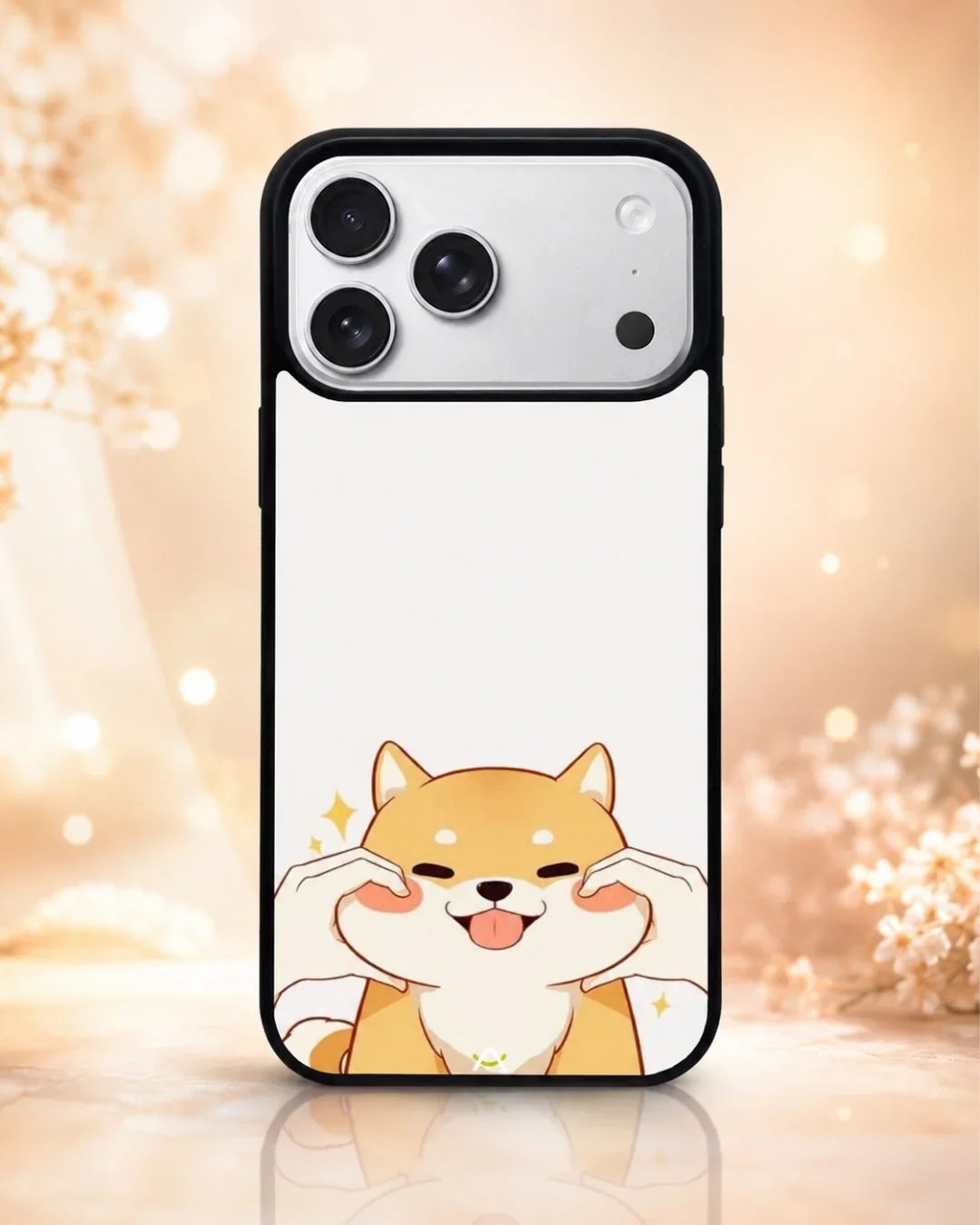 Cute Shiba Inu Phone Case - Cartoon Golden Dog Print for iPhone, Samsung, Pixel, OnePlus & Vivo