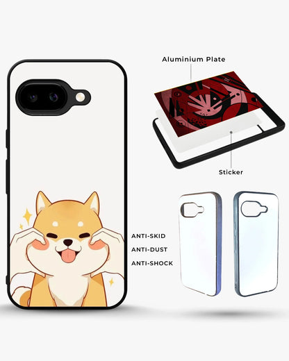 Cute Shiba Inu Phone Case - Cartoon Golden Dog Print for iPhone, Samsung, Pixel, OnePlus & Vivo
