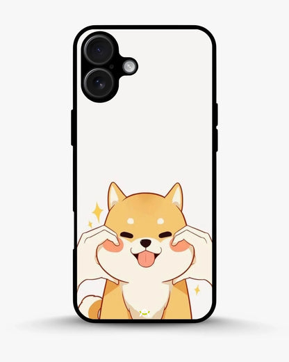Cute Shiba Inu Phone Case - Cartoon Golden Dog Print for iPhone, Samsung, Pixel, OnePlus & Vivo
