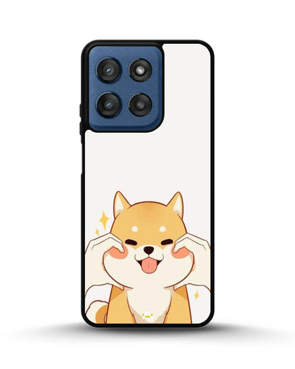 Cute Shiba Inu Phone Case - Cartoon Golden Dog Print for iPhone, Samsung, Pixel, OnePlus & Vivo