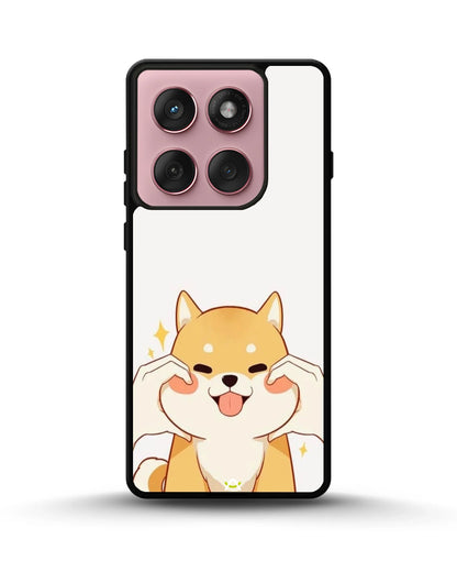 Cute Shiba Inu Phone Case - Cartoon Golden Dog Print for iPhone, Samsung, Pixel, OnePlus & Vivo