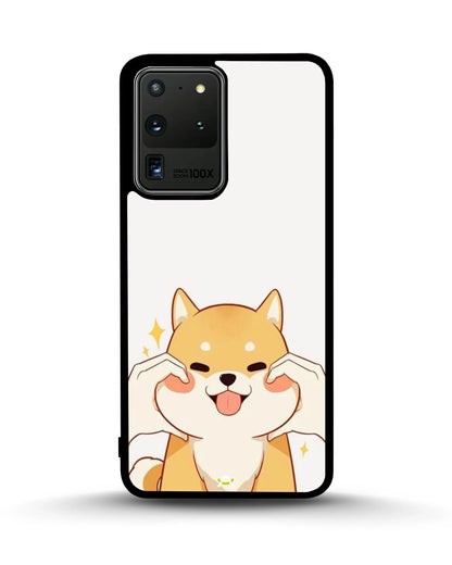 Cute Shiba Inu Phone Case - Cartoon Golden Dog Print for iPhone, Samsung, Pixel, OnePlus & Vivo