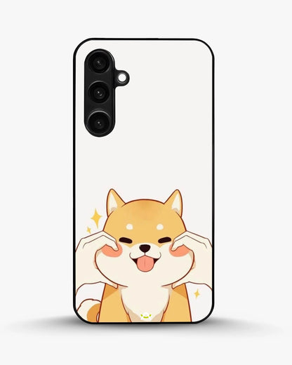 Cute Shiba Inu Phone Case - Cartoon Golden Dog Print for iPhone, Samsung, Pixel, OnePlus & Vivo