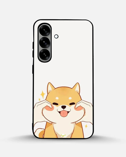 Cute Shiba Inu Phone Case - Cartoon Golden Dog Print for iPhone, Samsung, Pixel, OnePlus & Vivo