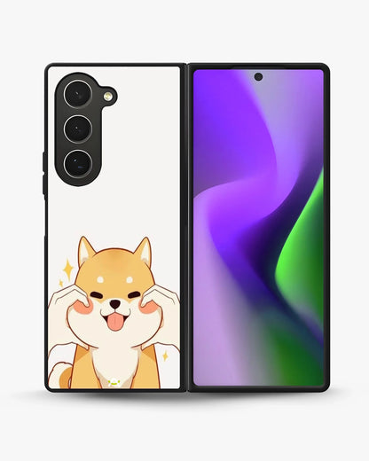 Cute Shiba Inu Phone Case - Cartoon Golden Dog Print for iPhone, Samsung, Pixel, OnePlus & Vivo